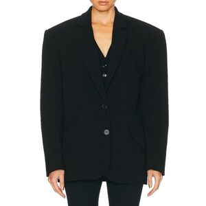 SANS FAFF Adel Oversized Dad Blazer in Black Freesize EUC